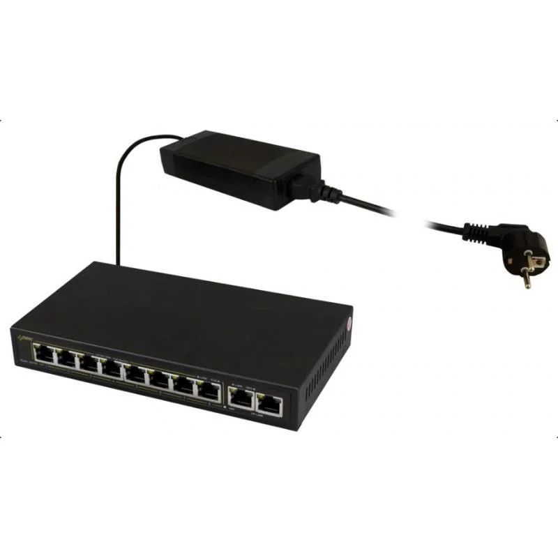 Pulsar Sg108 Network Switch Gigabit Ethernet (10/100/1000) Power Over Ethernet (Poe) Black