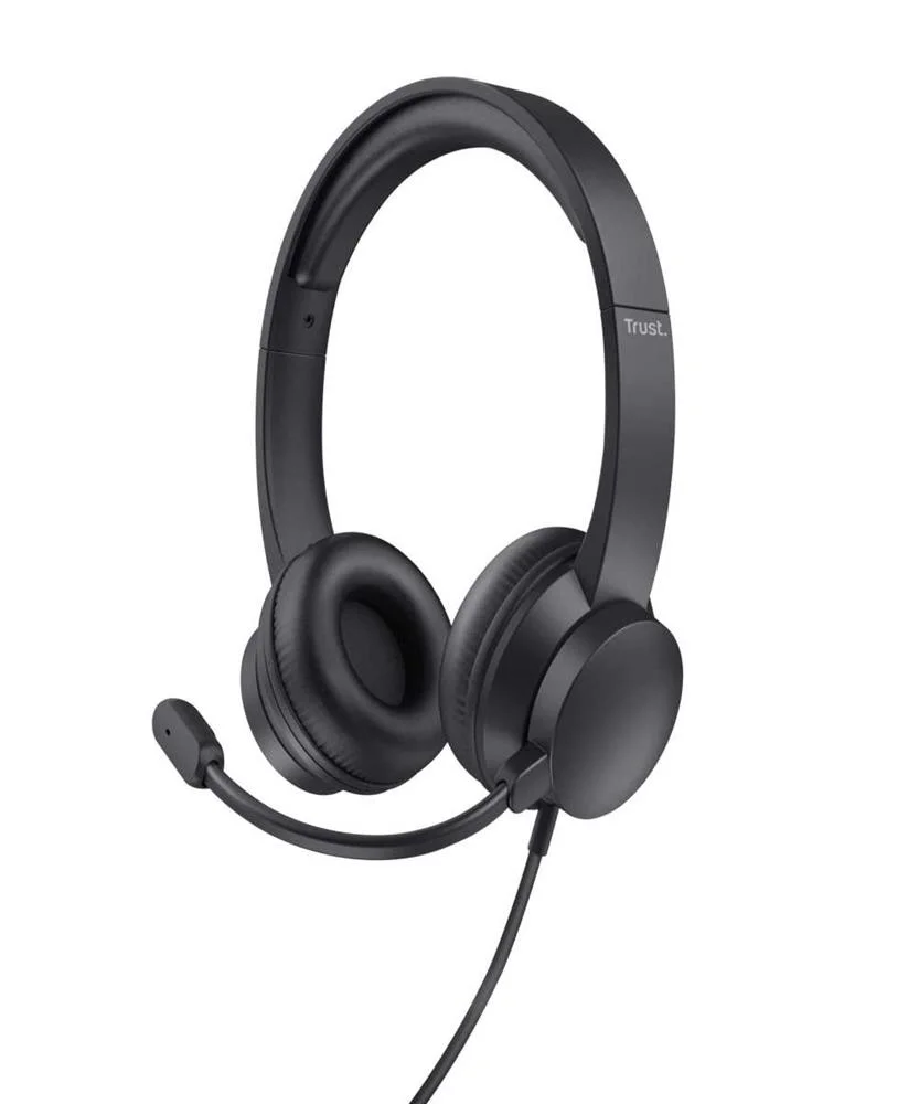 Auscultadores Headset Ayda C/ Fios Usb Preto - Trust