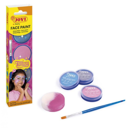Conjunto de Maquiagem Fantasia 3 Frascos 8ml Creme