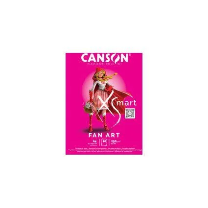 Bloc Enc 21x29,7 20h Xsmart Fan Art 250g Canson C.