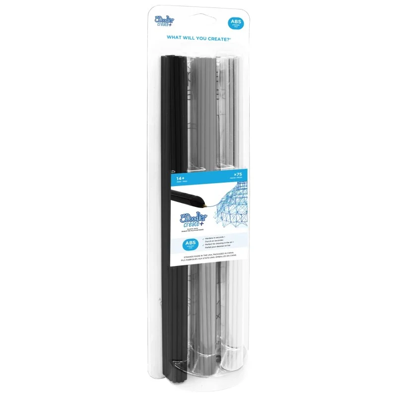 3doodler Filamento 250 Pcs Abs 3 Cores