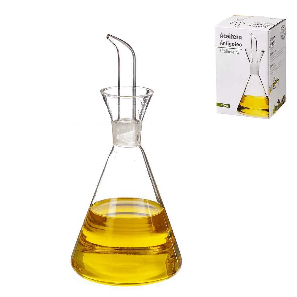 Galheteiro de Vidro Anti-Gotejamento 250ml Kozina