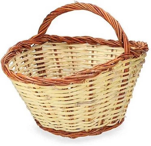 Cesto de Cana 44x31x22cm Altura Con Asa 34cm Edm