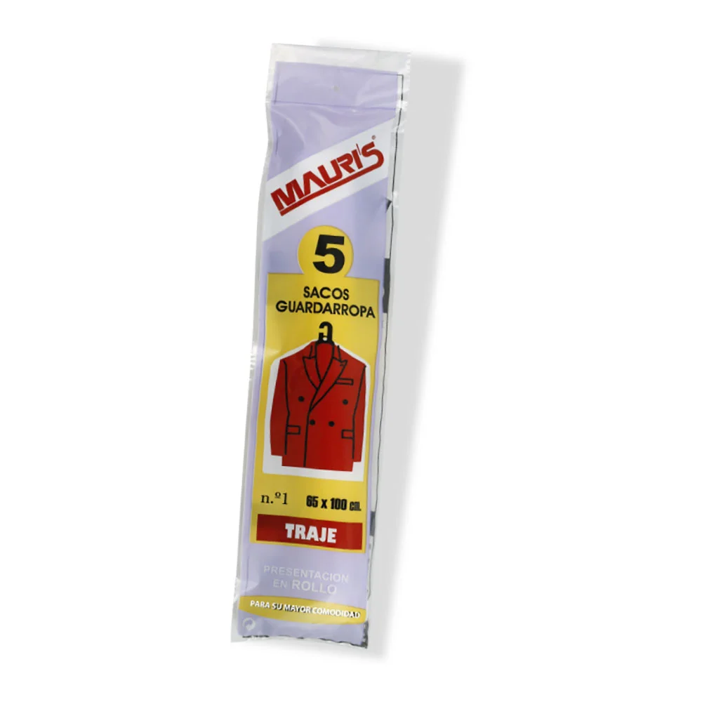 5 Sacos para Arrumação N2 Casacos 65x125cm Mauris