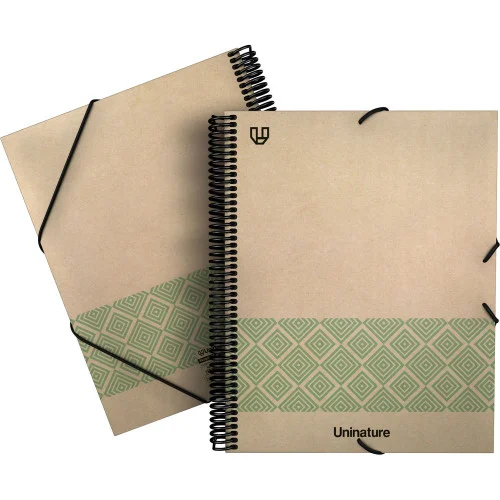 Carpeta Reciclada 40 Fundas Kraft Soft A4 Verde U.