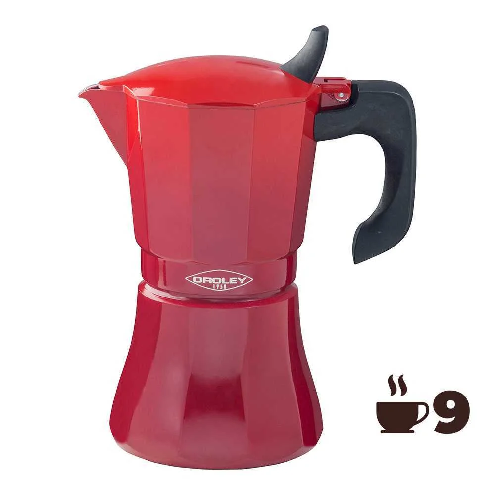 Cafeteira de Alumínio de 9 Chávenas Mod: "Petra" .