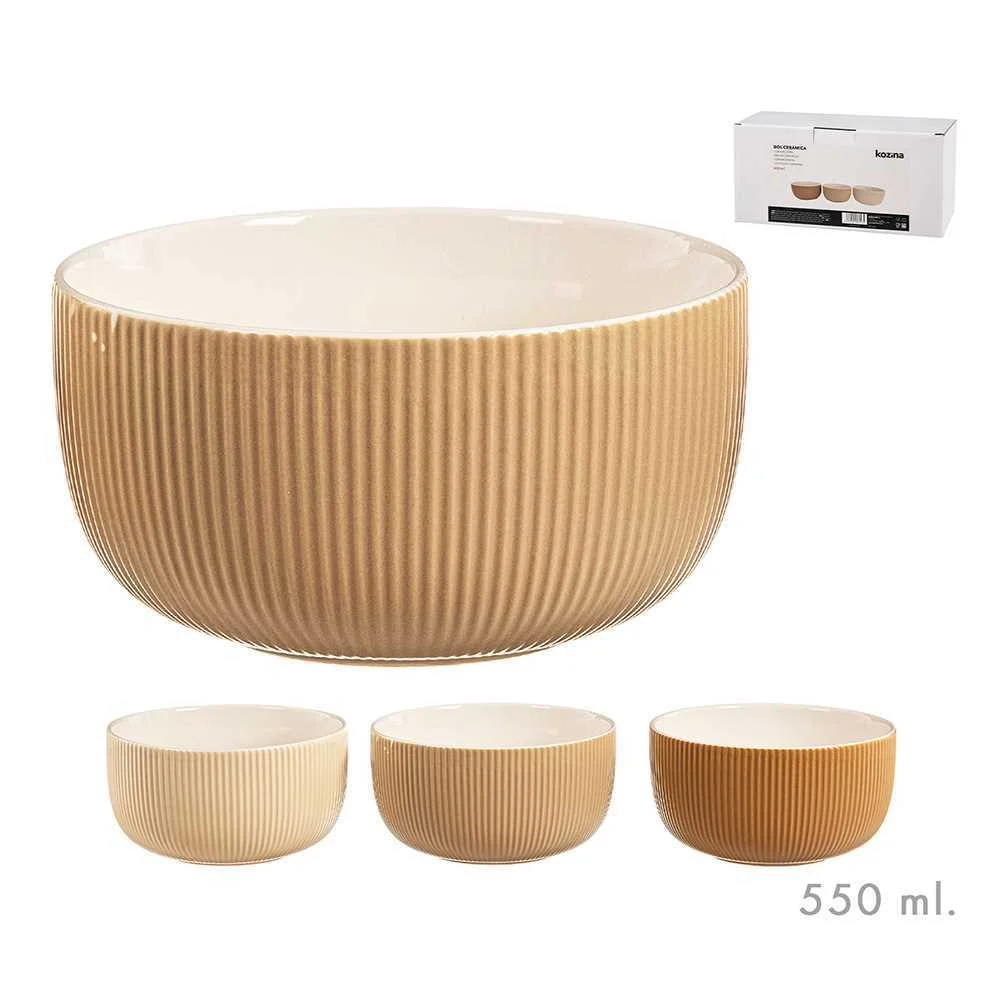 Tigela 550ml Terracota Cores Sortidas Kozina