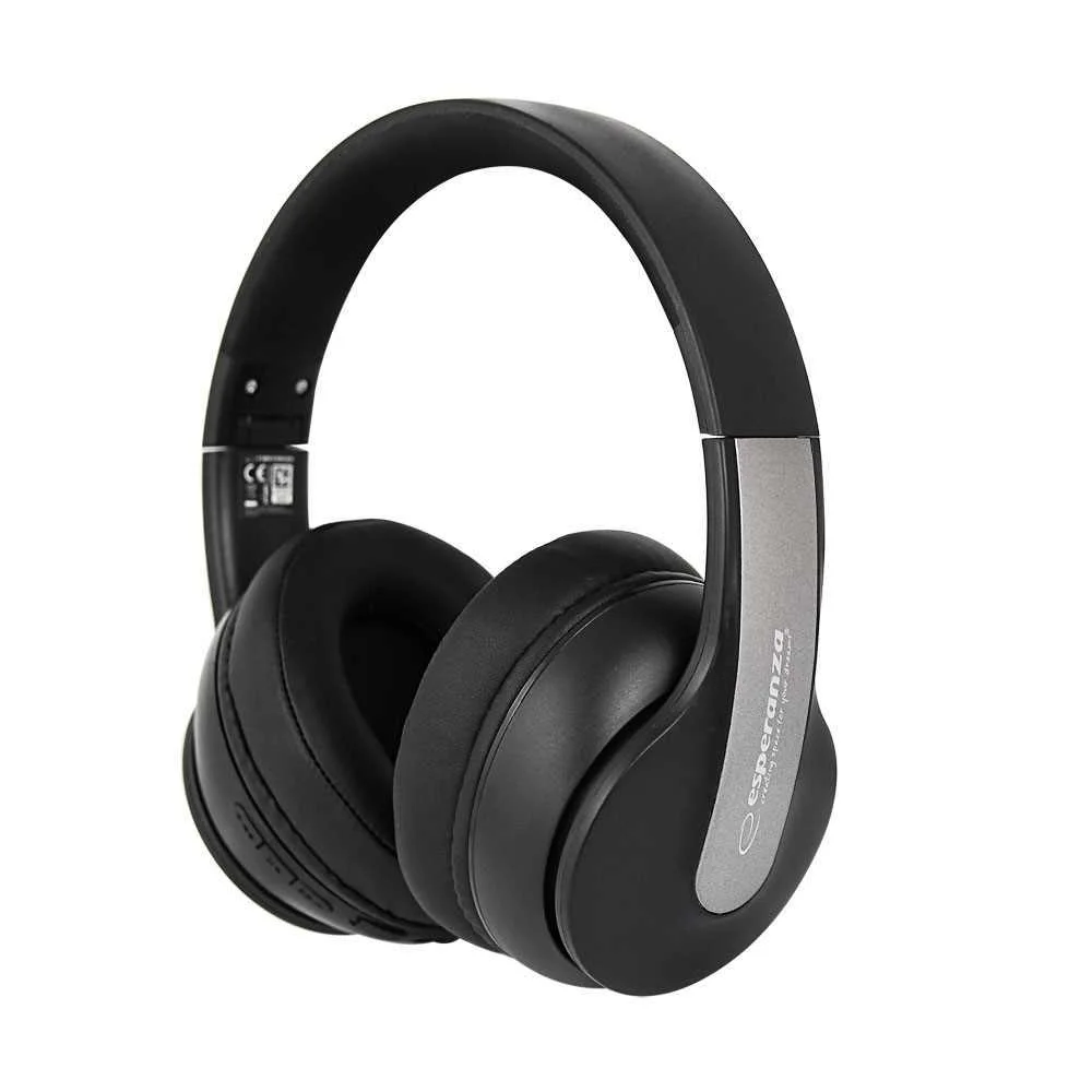 Auscultadores Headset Bluetooth Anc Silence Preto - Esperanza