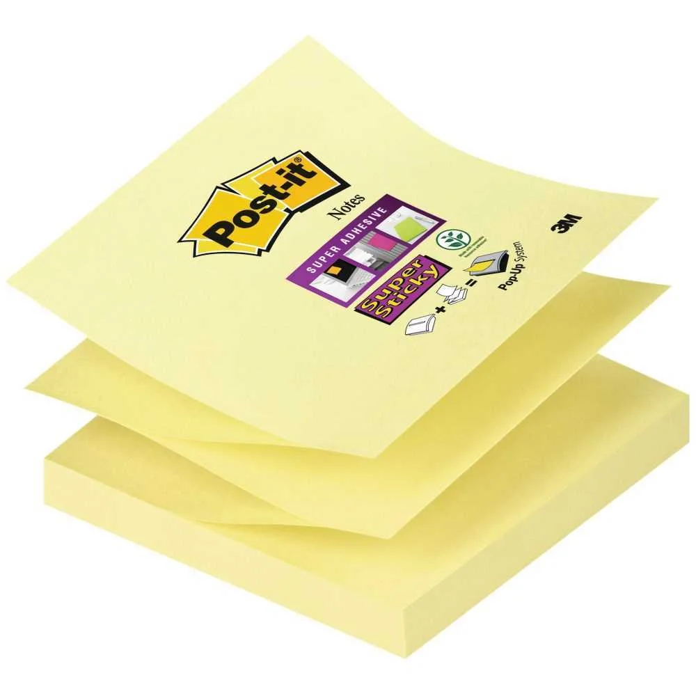 3m Z-Notes Bloco de Notas Autocolante Quadrado Am.
