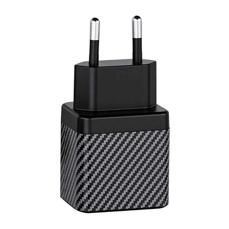 Wall Charger Invzi Gan 2x Usb-C, 45w, Eu (Black)
