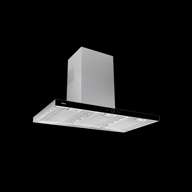 TEKA DLH 986 T MONTADO NA PAREDE PRETO, AÇO INOXI.