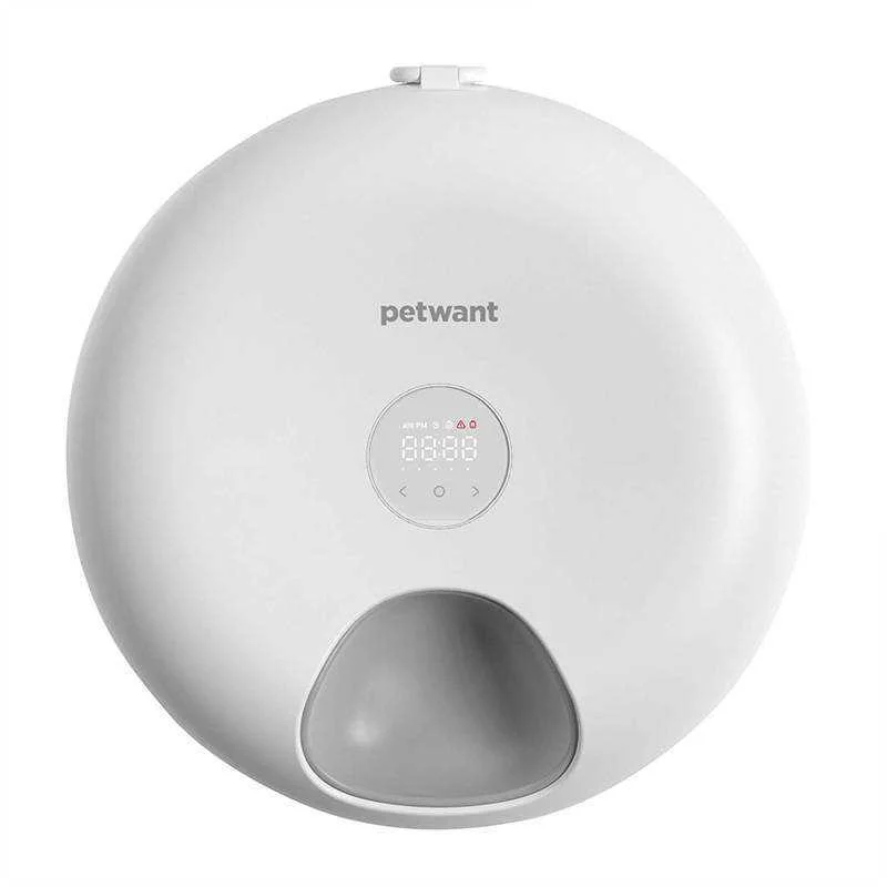 Dispensador Alimentos com 6 Câmaras Petwant Branco