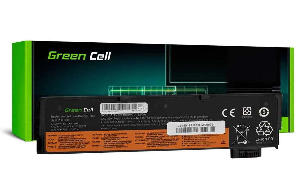 Green Cell Battery 01av422 01av490 01av491 01av492 For Lenovo Thinkpad T470 T480 T570 T580 T25 A475 