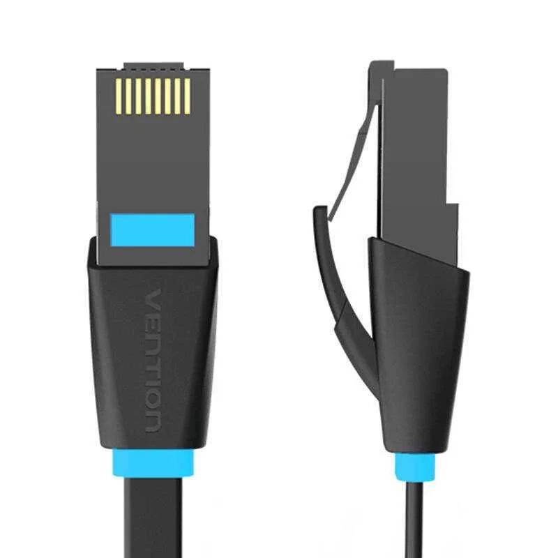 Flat Utp Category 6 Network Cable Vention Ibjbd 0.5m Black