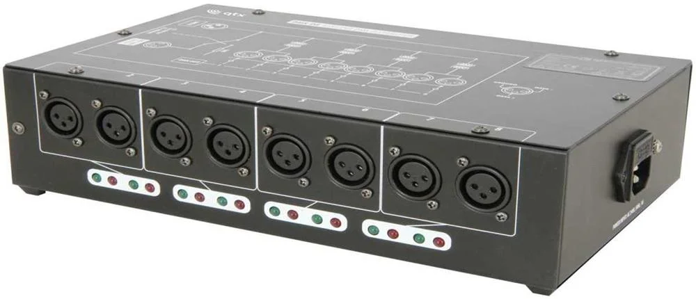 Dmx-D8 - 8 Way Dmx Booster/Distributor