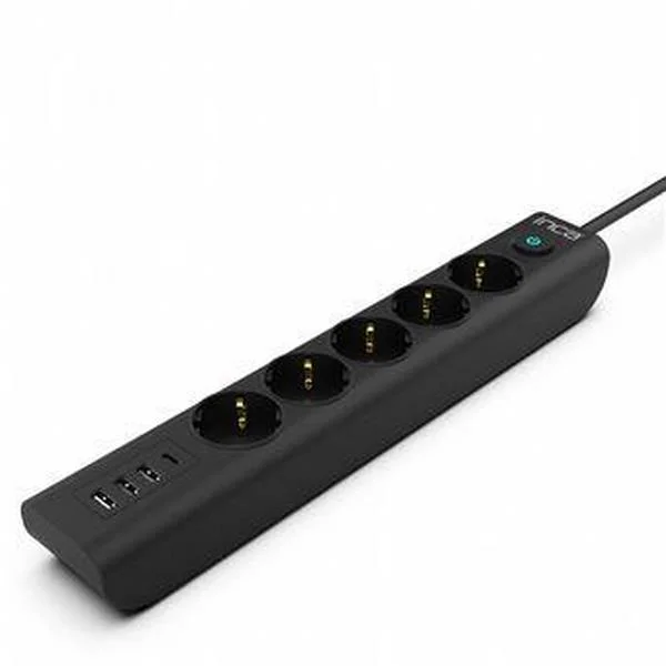 Inca Steckdosenleiste Ipw-44tu  5fach, 3xusb-A+1xusb-C, 1,5m