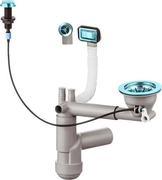 Siphon For 1-Bowl Granite Sink - Space-Saver
