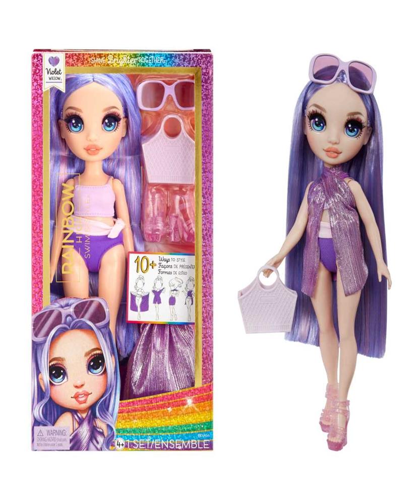 RAINBOW HIGH SWIM & STYLE FASHION DOLL- VIOLET (P.