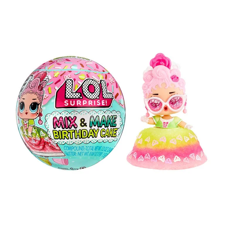 L.O.L. SURPRISE! MIX & MAKE BIRTHDAY CAKE TOTS AS.