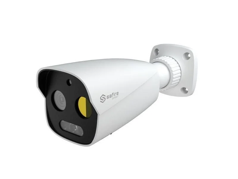 Câmara Térmica Dual Ip Bullet Safire Smart - Sensor Térmico 256x192 Vox | Lente 7 Mm - Sensor Óptico
