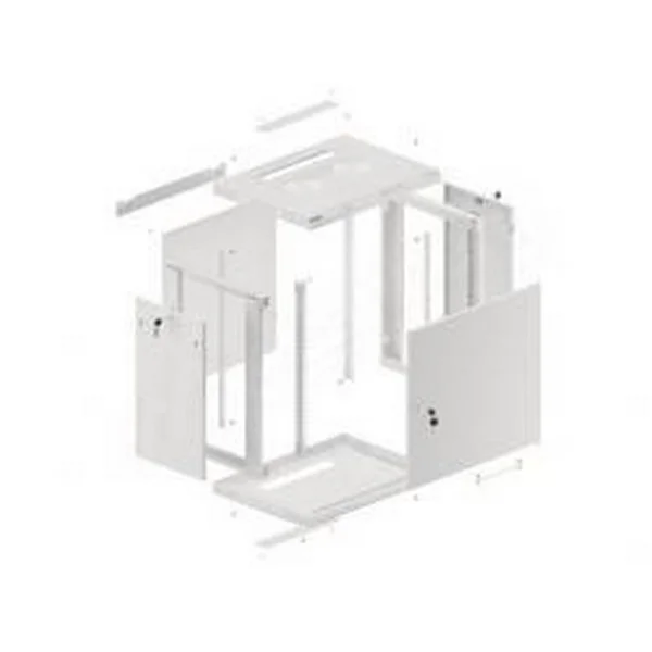 ARMÁRIO RACK DE PAREDE LANBERG 19" 12U BRANCO