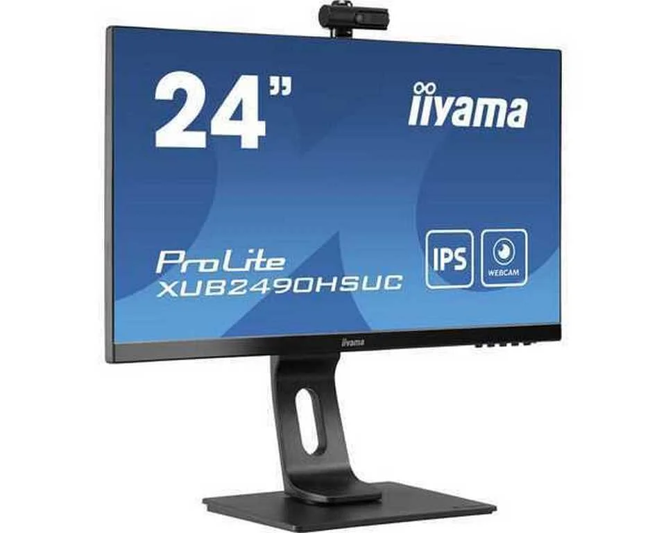 Monitor Prolite Ips LED 23.8" Xub2490hsuh-B1 C/ Webcam Full Hd Preto - Iiyama