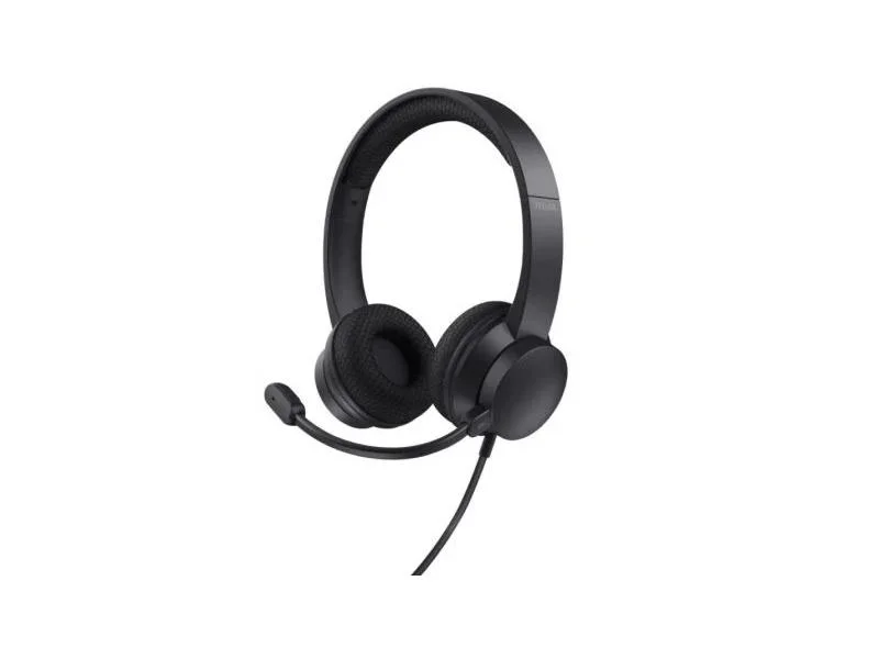 Auscultadores Headset Ayda C/ Adaptador Ubs-C Preto - Trust