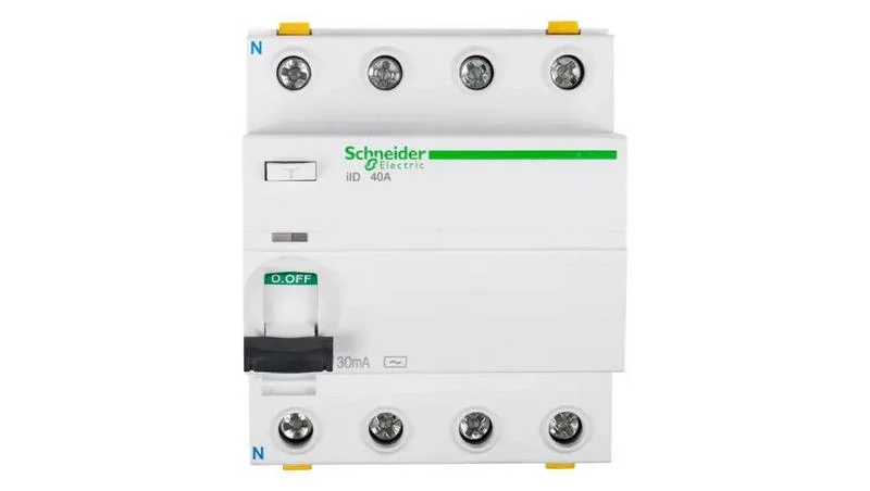Disjuntor RCCB 4P 40A 0,03A tipo AC iID A9Z11440