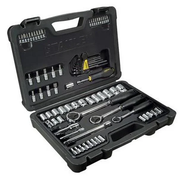 Conjunto de Chaves Stanley 80un. 1/4"-3/8"-1/2"