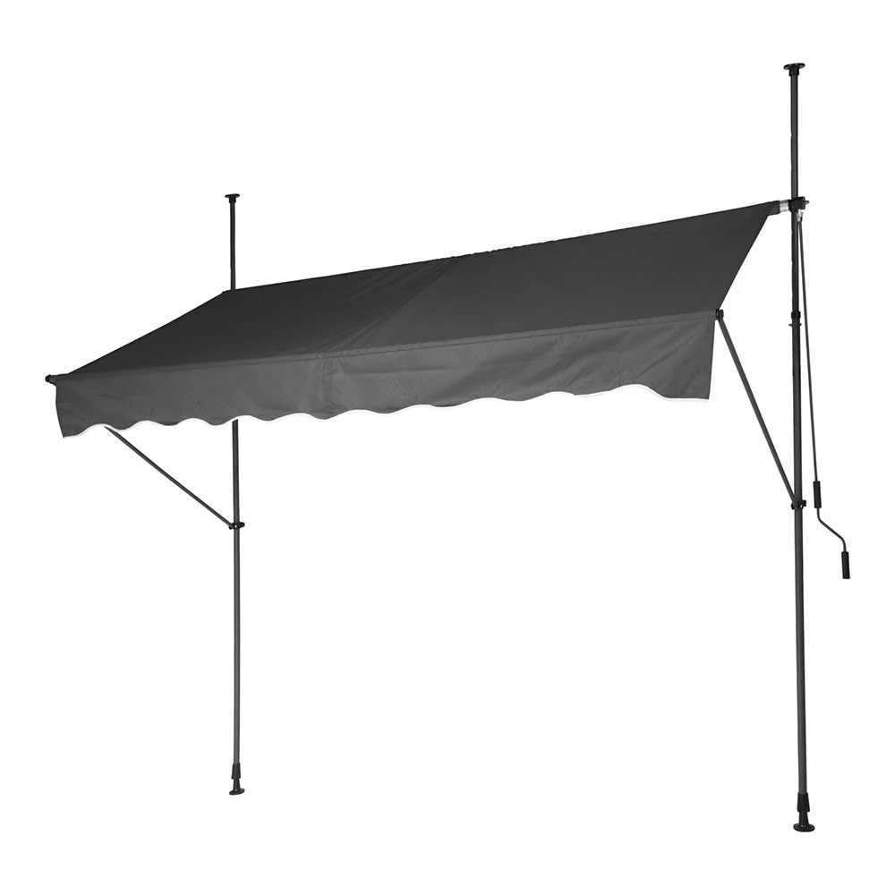 Toldo Ajust&aacute;vel 250x120cm Cor Cinzento