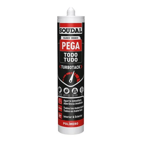Cola Tudo Turbotack Branco 290ml Soudal 160280