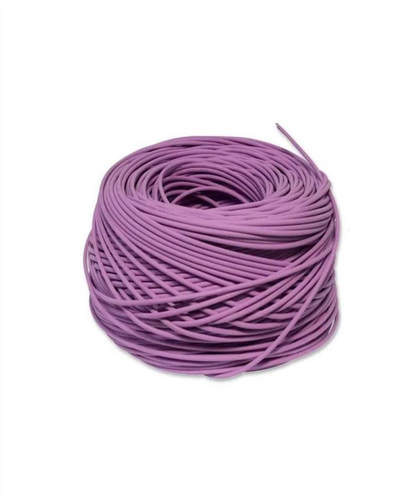 Cabo UTP Cat6 CCA AWG23 0,57mm 305m PVC Violeta