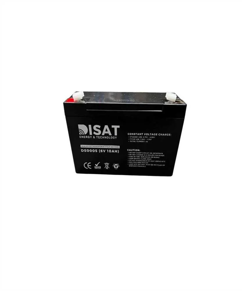 Bateria de chumbo 6V, 10AH, F1 (151mm x 50mm x 94.