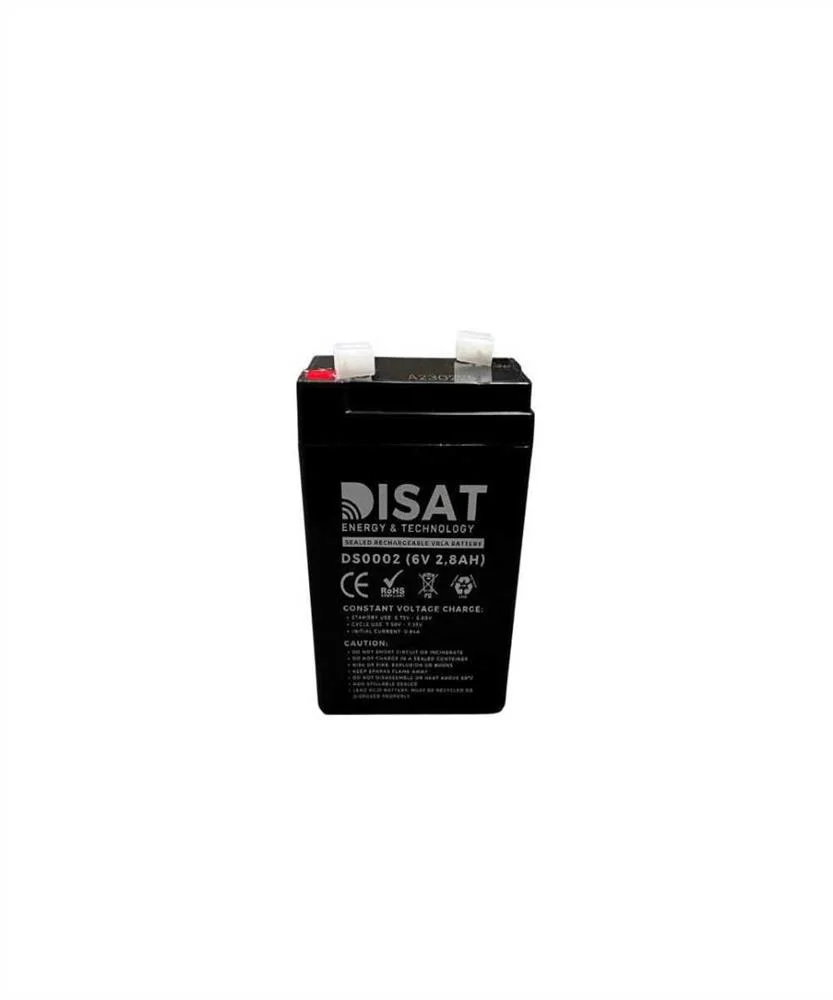 Bateria de chumbo 6V, 2.8AH, F1 (66mm x 33mm x 94.