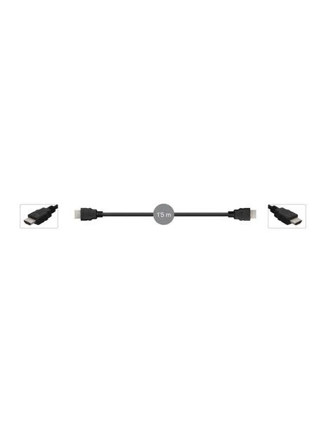 Cabo Hdmi. Hdmi Macho a Hdmi Macho. Resolução Uhd 4k@30hz. 10 Gbps. 1,5 M.
