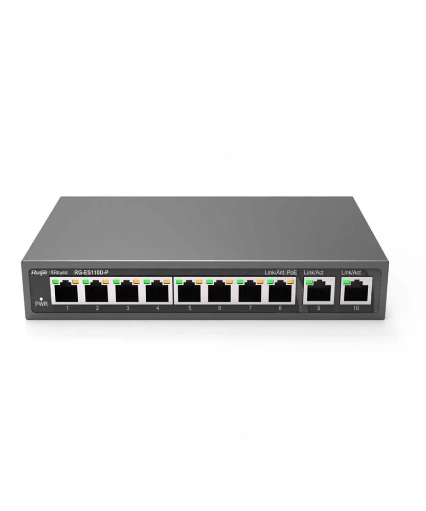 Ruijie Networks Rg-Es110d-P Switch de Rede Não-Ge.
