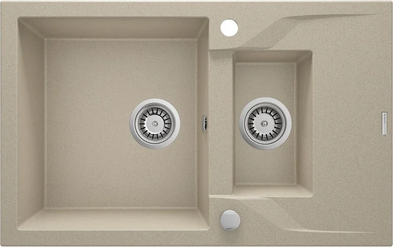 1.5-Bowl Granite Sink With Drainer