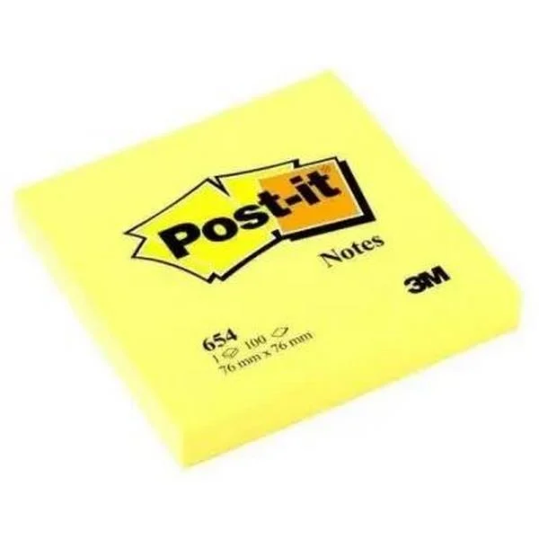 Bloco Notas Amarelo 76X76 655