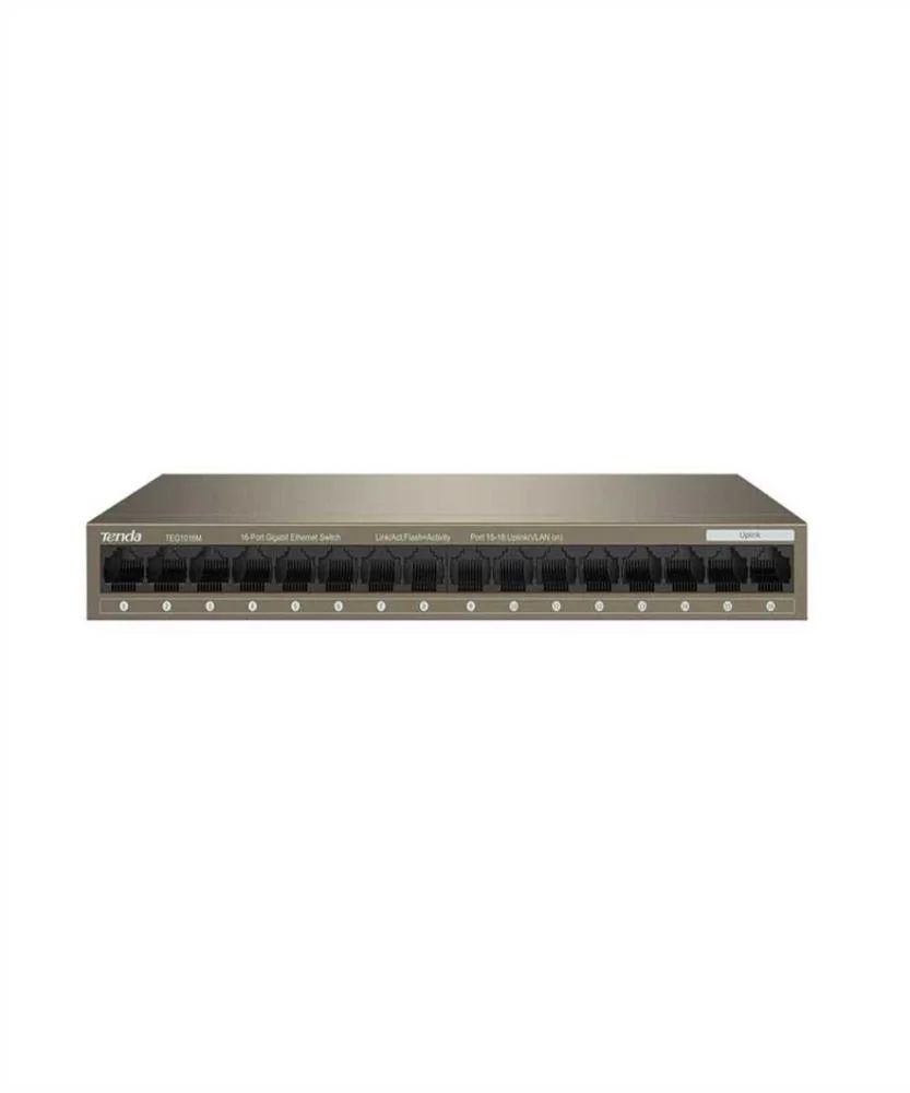 Teg1016m Tenda: Switch Gigabit 14 Portas 2 Uplink