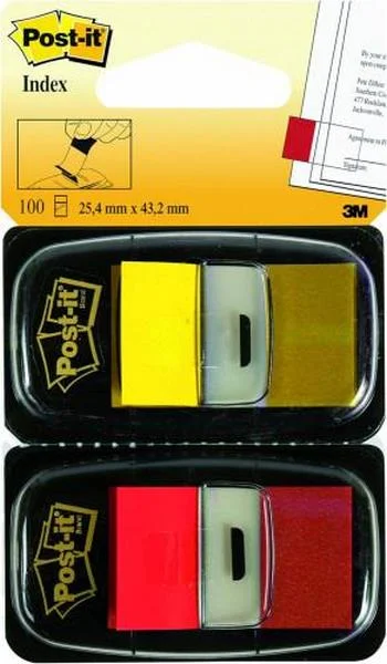 Pack 2 Dispensadores X 50 Marcadores Index 25,4x4.