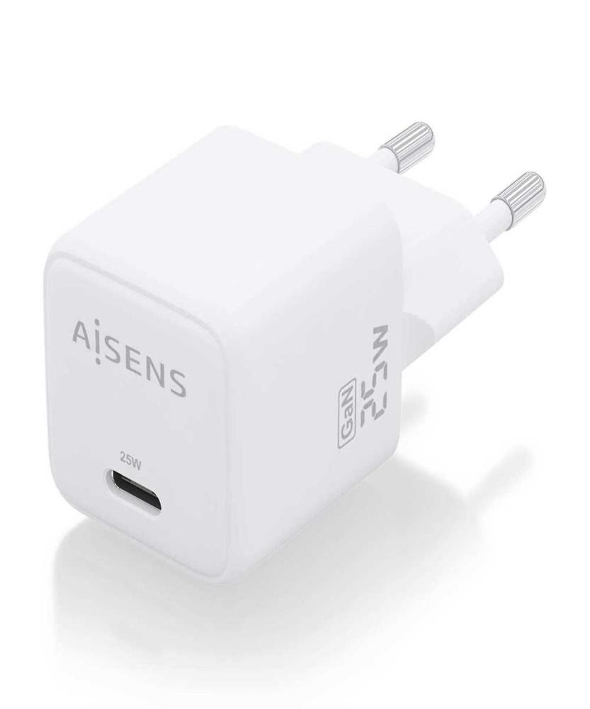 Cargador Gan de Pared Aisens Asch-25w1p012-W/ 1xusb Tipo-C/ 25w