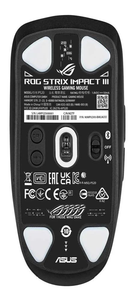 Asus Rog Strix Impact Iii Wireless Ratón Ambidext.