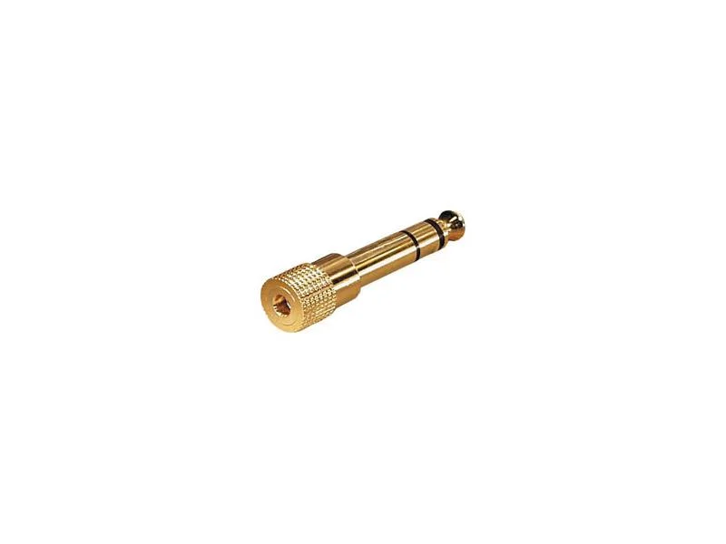 Adaptador 6,3 Estereo Macho - 3,5 Estereo Femea .