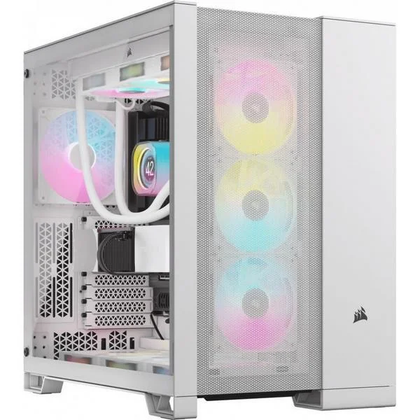Corsair 6500d Airflow Midi-Tower  Tempered Glass - White