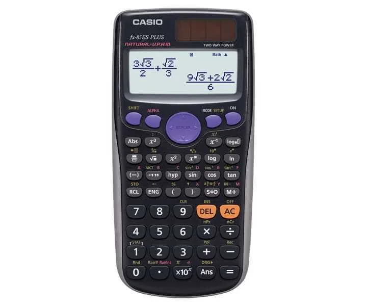 Casio Scientific Calculator Fx-85esplus-2 B  252 Functions  77x162mm  Cardboard Box  Black