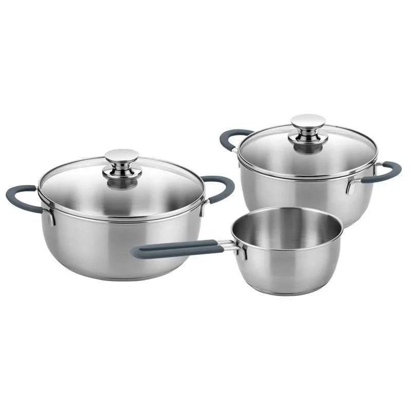 Trem de Cozinha Monix Cinzento C/ 3 Peças