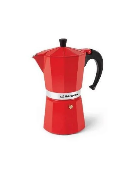 Cafeteira Orbegozo Vermelho 12t Alumínio Clássico