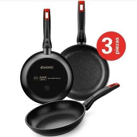 Conjunto de 3 Frigideiras Monix M240000 Hermanos