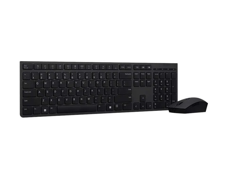Teclado e Rato Sem Fios Lenovo Slim Combo Ii Es Mc00011728 Preto Qwerty Espanhol 