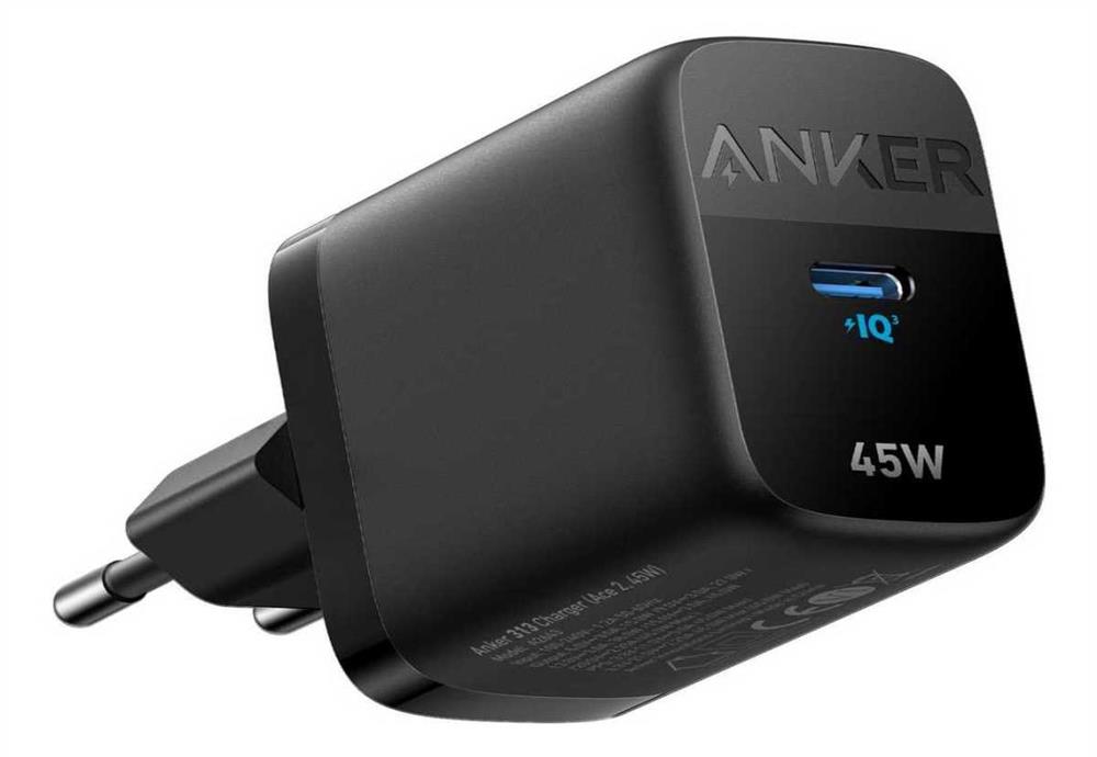Anker 313 Charger Universal Preto Ac Carregamento.